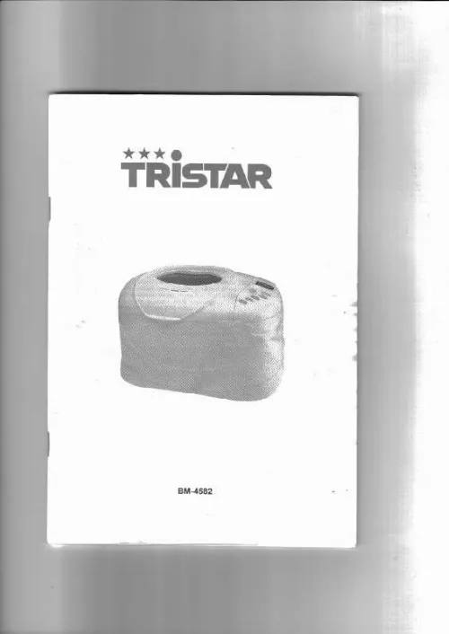 Mode d'emploi TRISTAR BM-4582