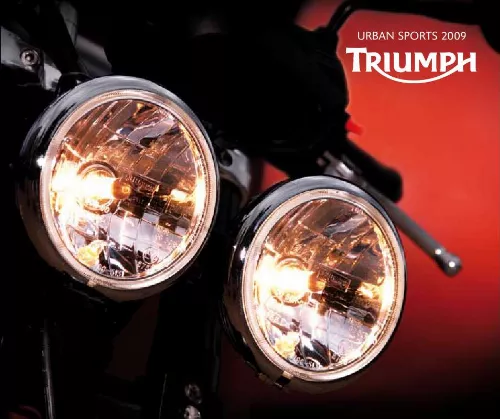 Mode d'emploi TRIUMPH STREET TRIPLE