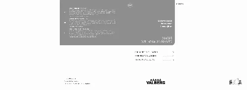 Mode d'emploi VALBERG 14S44 D XAD929C