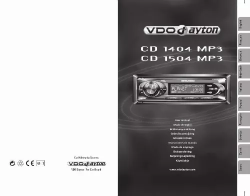 Mode d'emploi VDO DAYTON CD 1404 MP3