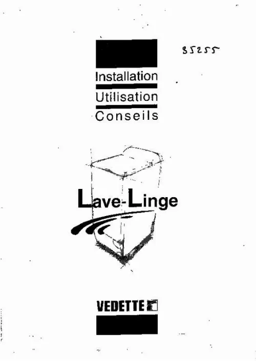 Mode d'emploi VEDETTE EG7598