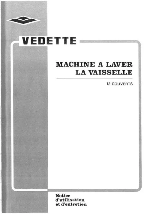 Mode d'emploi VEDETTE LV401BD