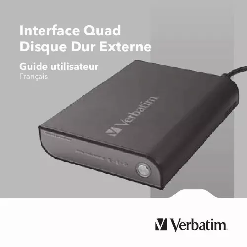 Mode d'emploi VERBATIM QUAD INTERFACE