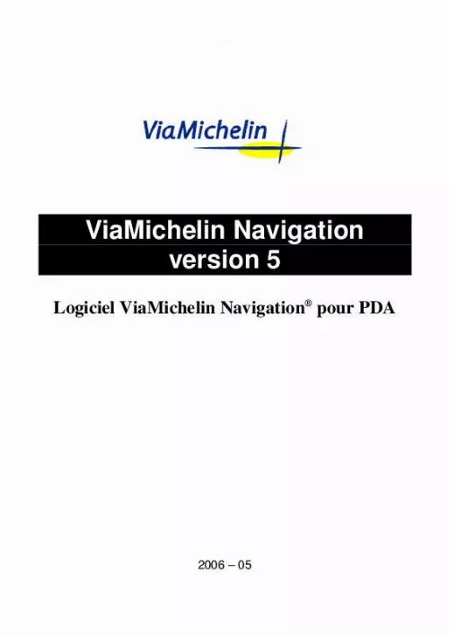 Mode d'emploi VIAMICHELIN VMN V5