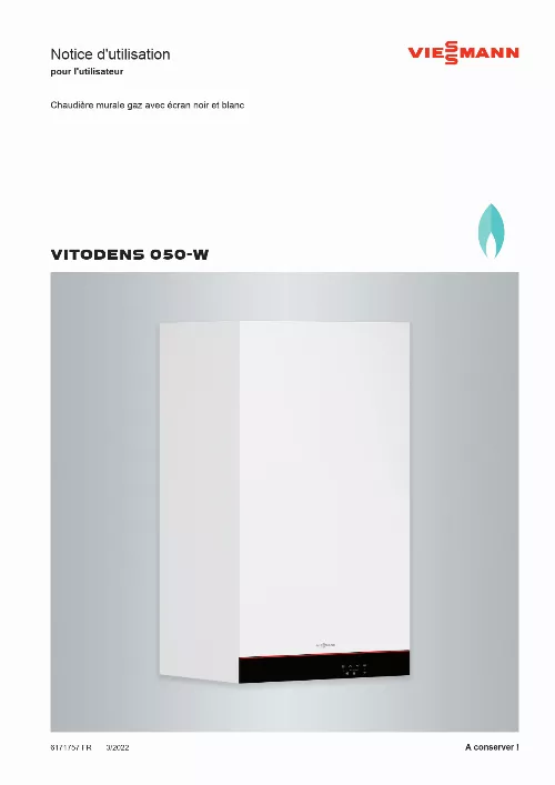 Mode d'emploi VIESSMANN VITODENS 050