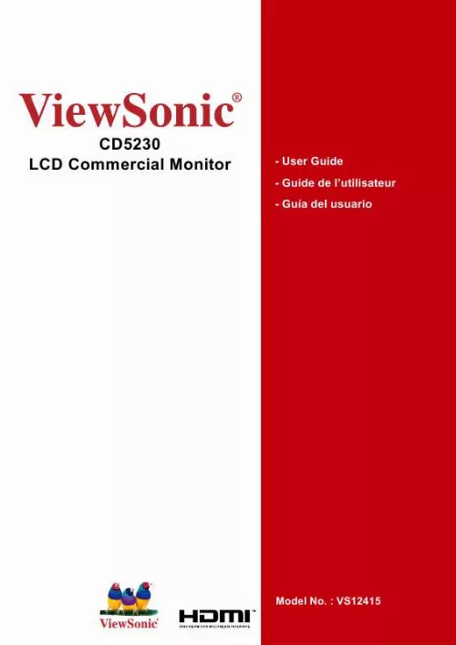 Mode d'emploi VIEWSONIC CD5230