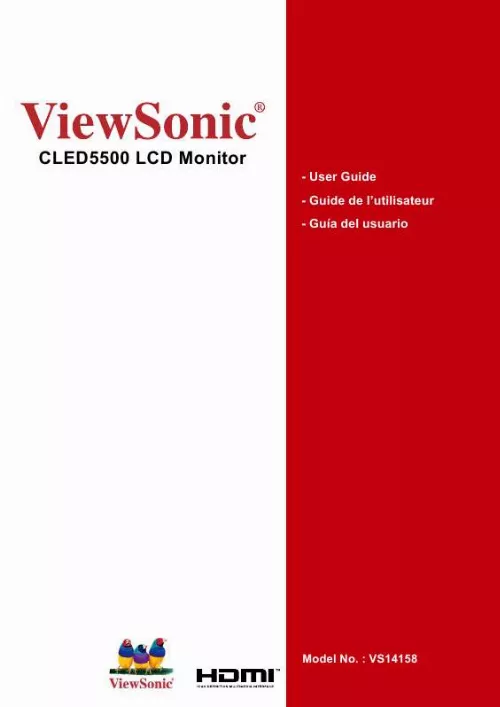 Mode d'emploi VIEWSONIC CLED5500