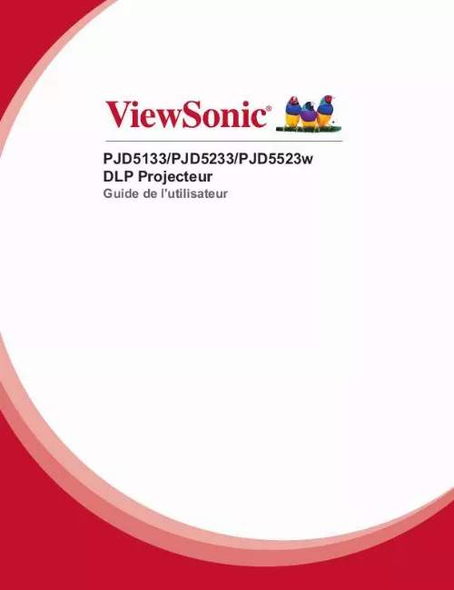 Mode d'emploi VIEWSONIC PJD5533W