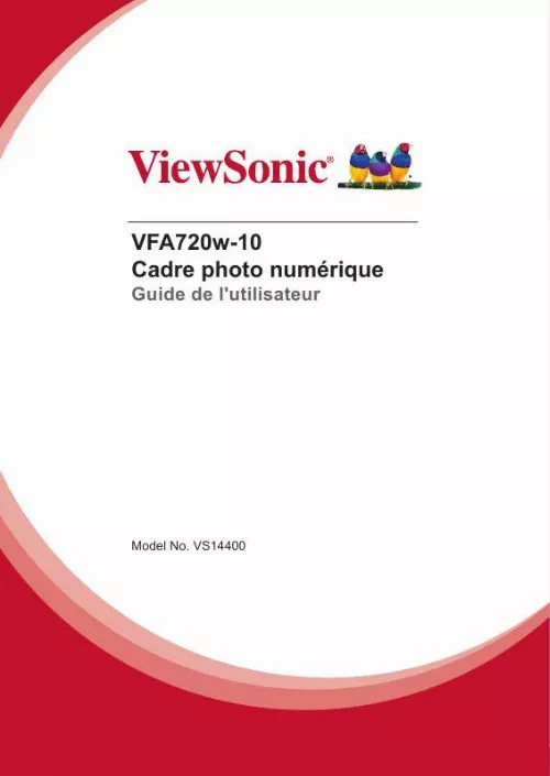 Mode d'emploi VIEWSONIC VFA720W-10