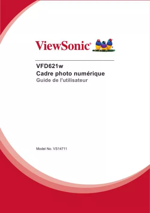 Mode d'emploi VIEWSONIC VFD621W-70