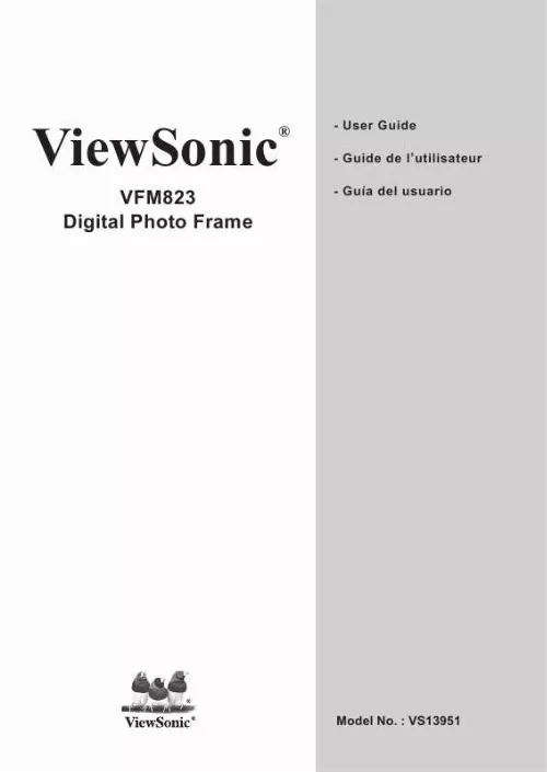 Mode d'emploi VIEWSONIC VFM823