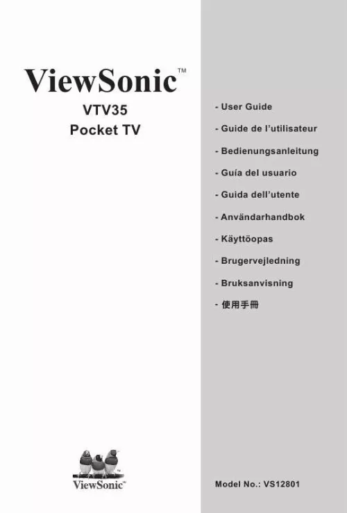 Mode d'emploi VIEWSONIC VTV35