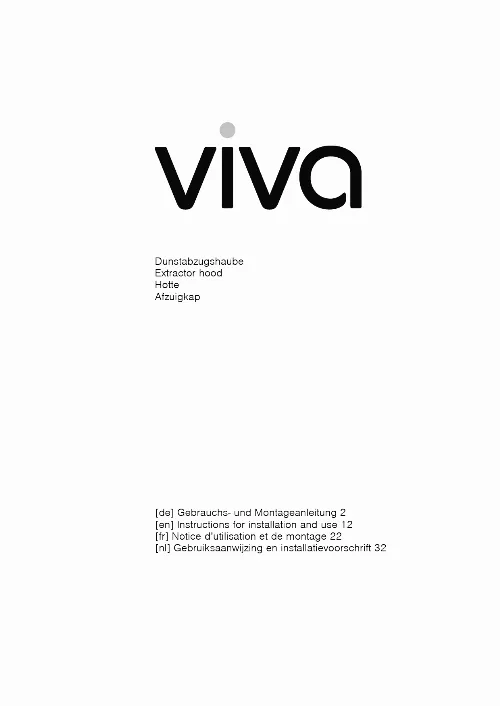 Mode d'emploi VIVA VVA92E452