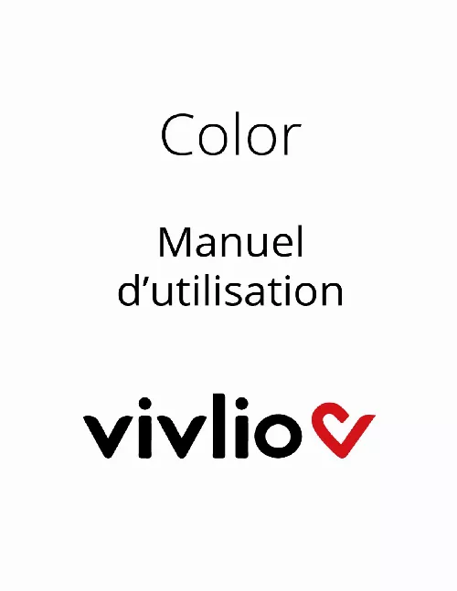 Mode d'emploi VIVLIO COLOR +