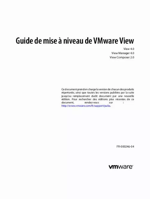 Mode d'emploi VMWARE VIEW 4.0