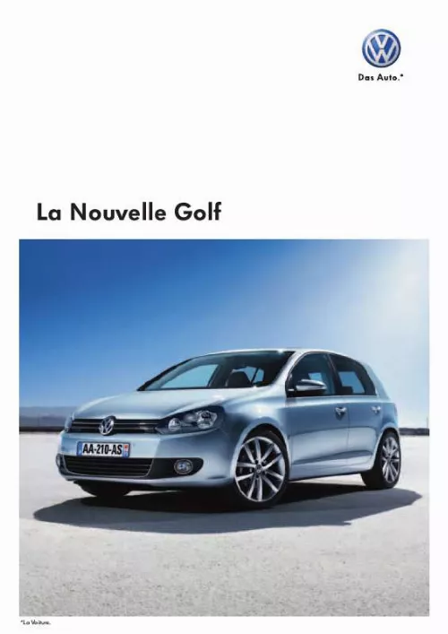 Mode d'emploi VOLKSWAGEN GOLF