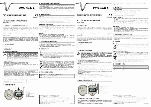 Mode d'emploi VOLTCRAFT HC-2