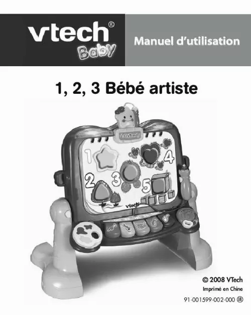 Mode d'emploi VTECH 123 B ARTISTE