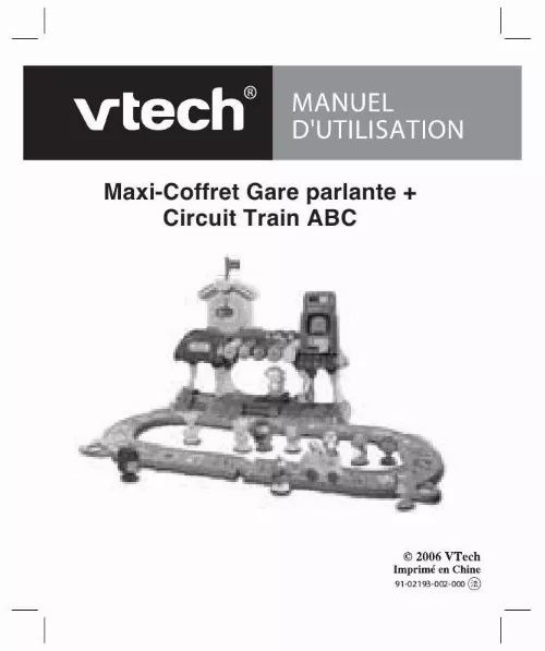 Mode d'emploi VTECH MAXI COFFRET GARE PARLANTE + CIRCUIT TRAIN ABC