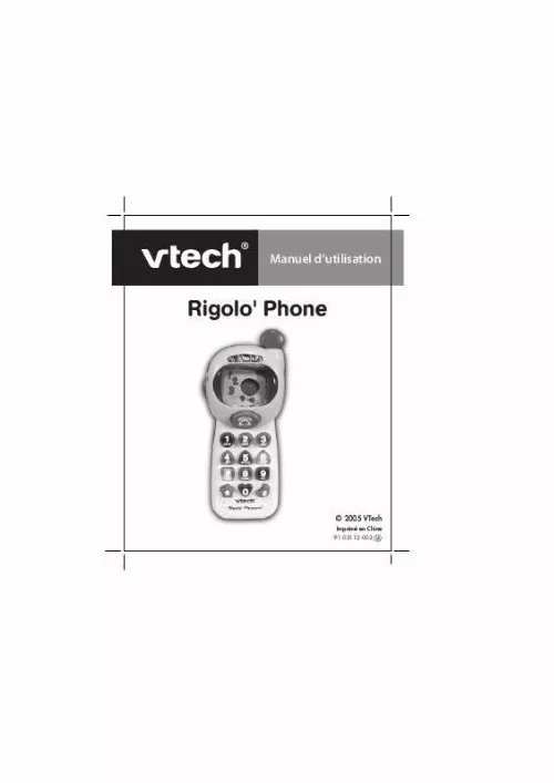 Mode d'emploi VTECH SUPER RIGOLO PHONE
