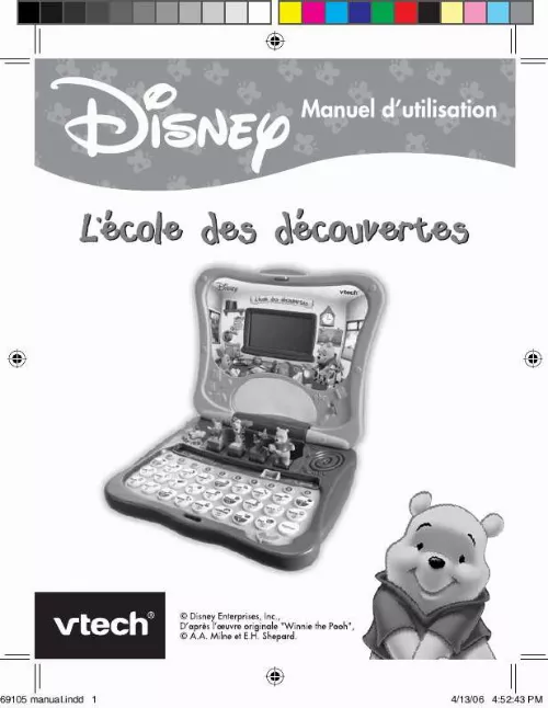 Mode d'emploi VTECH WINNIE-L ECOLE DES DECOUVERTES