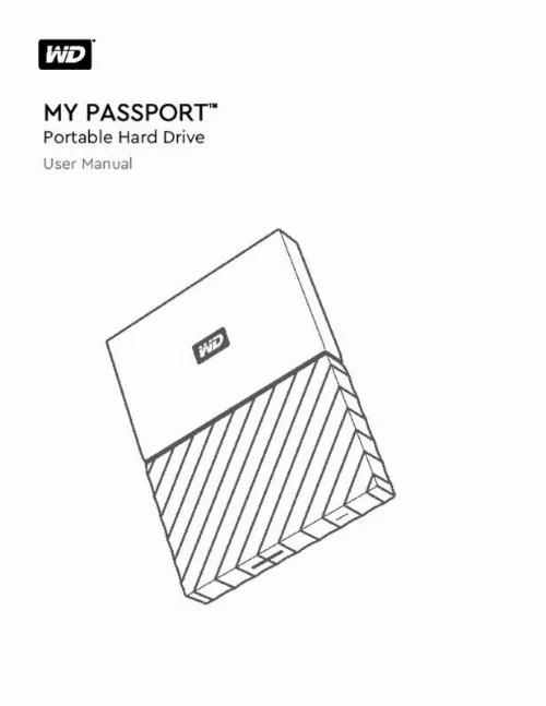 Mode d'emploi WD MY PASSPORT ULTRA