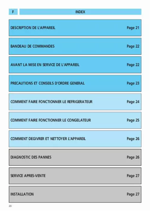 Mode d'emploi WHIRLPOOL 545 369 10