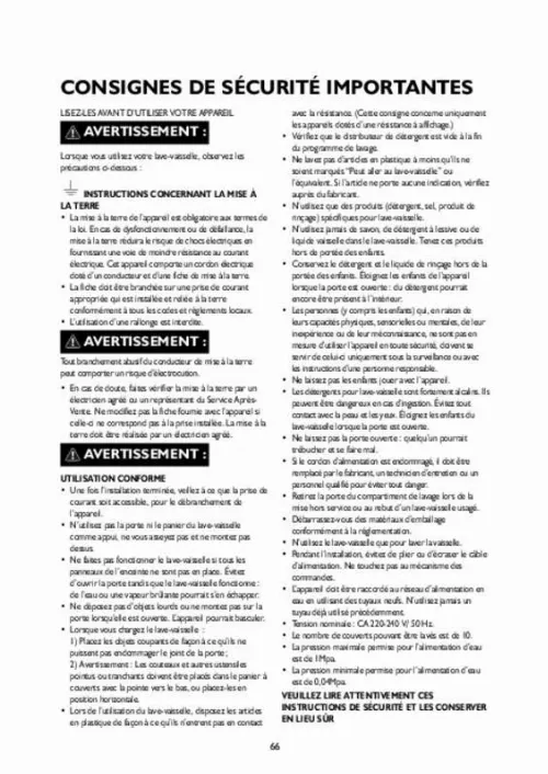 Mode d'emploi WHIRLPOOL ADG 196