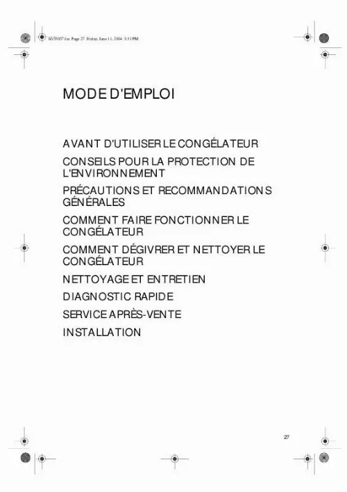 Mode d'emploi WHIRLPOOL AFB 6341