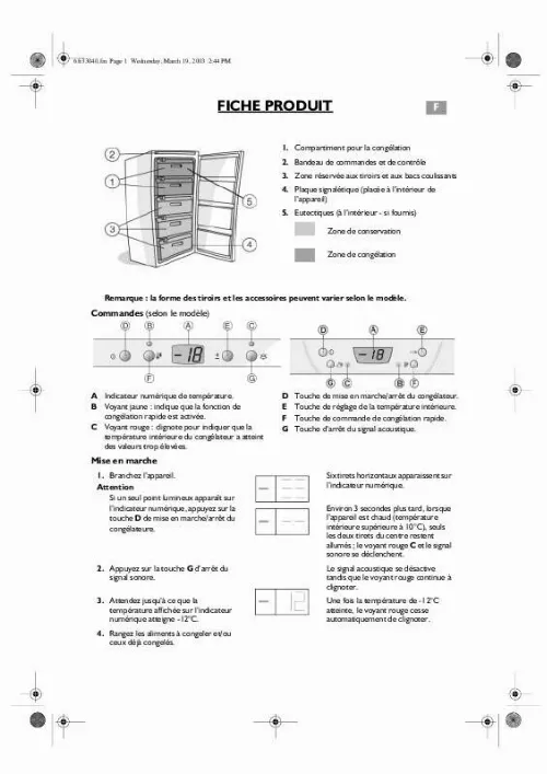 Mode d'emploi WHIRLPOOL AFG 7060/IX