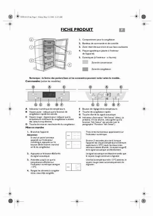 Mode d'emploi WHIRLPOOL AFG 8062/IX