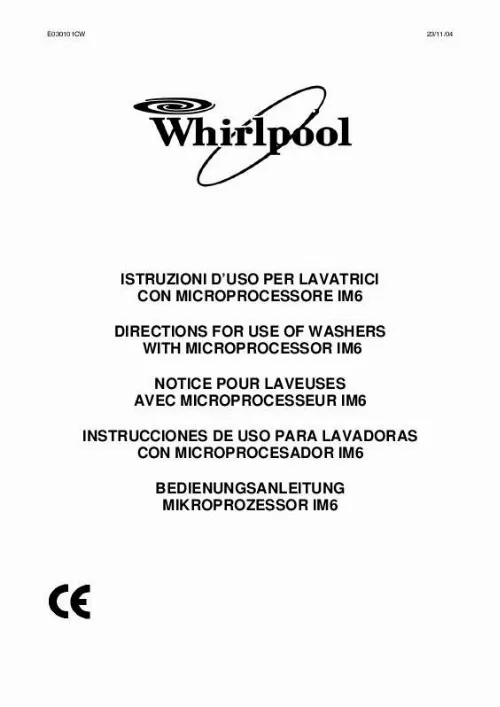 Mode d'emploi WHIRLPOOL AGB 212/WP