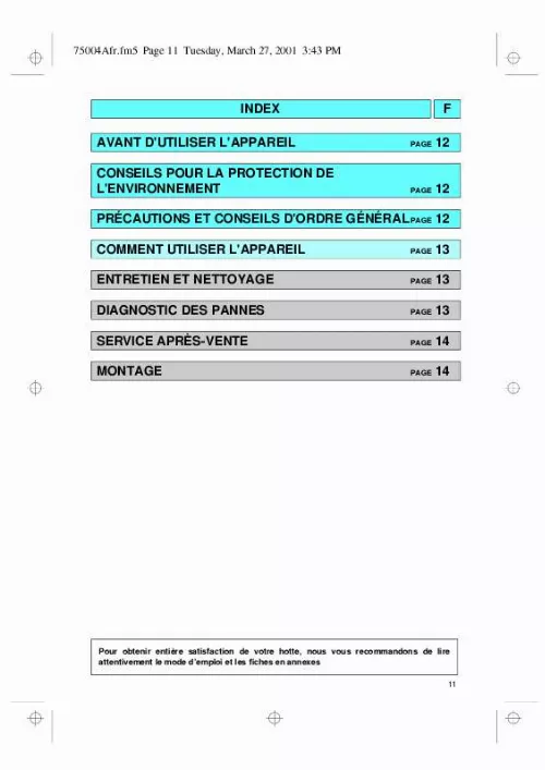 Mode d'emploi WHIRLPOOL AKG 958 WH