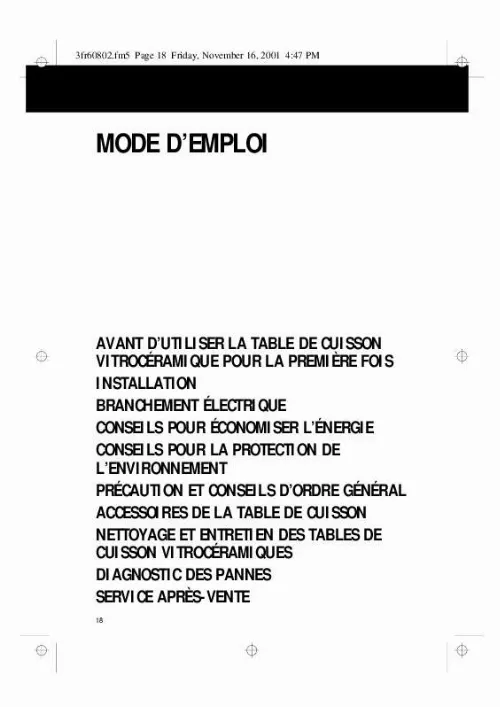 Mode d'emploi WHIRLPOOL AKM 975/BA