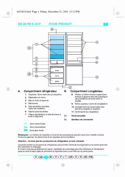 Mode d'emploi WHIRLPOOL AKP 135/IX/03