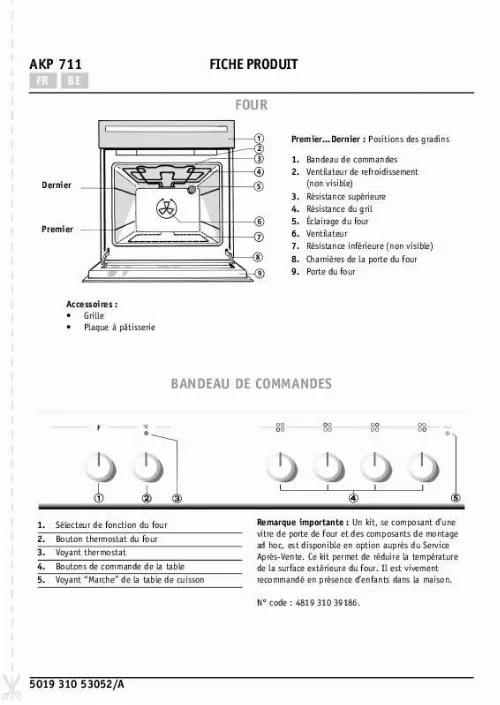 Mode d'emploi WHIRLPOOL AKP 711 WH
