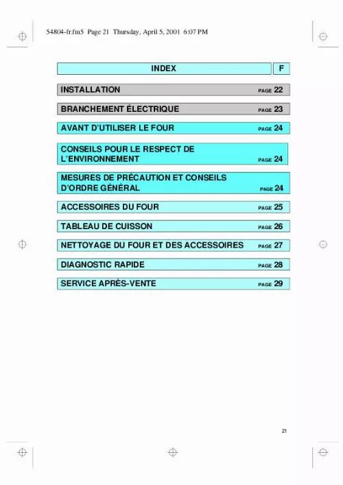 Mode d'emploi WHIRLPOOL AKP 764/01 IX