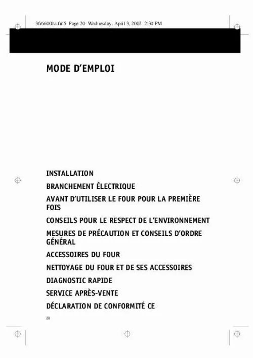 Mode d'emploi WHIRLPOOL AKP 912 NB