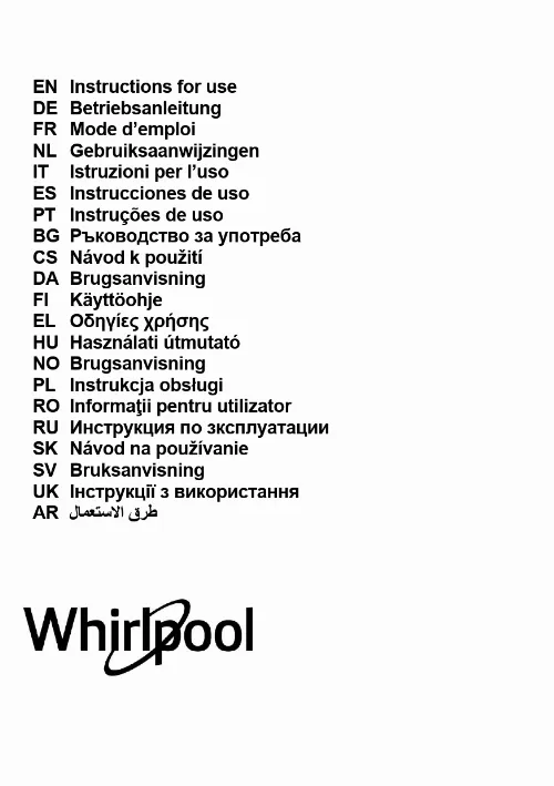 Mode d'emploi WHIRLPOOL AKR 934/1 IX