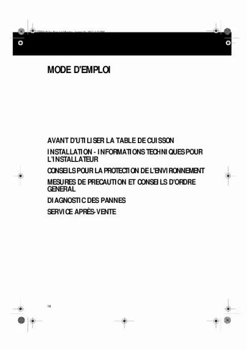 Mode d'emploi WHIRLPOOL AKR 027/IX/01