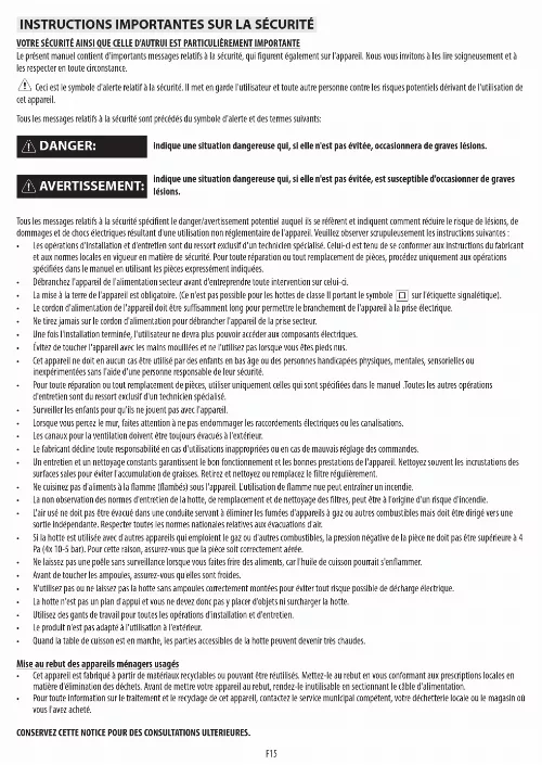 Mode d'emploi WHIRLPOOL AKR 634/GY3