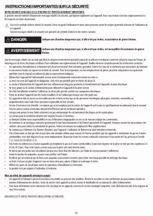 Mode d'emploi WHIRLPOOL AKR 809 MR