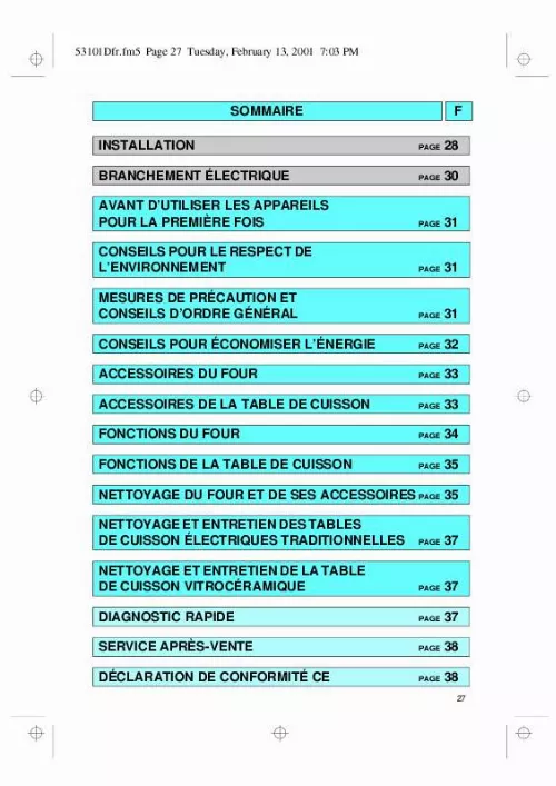 Mode d'emploi WHIRLPOOL AKZ 208 WH