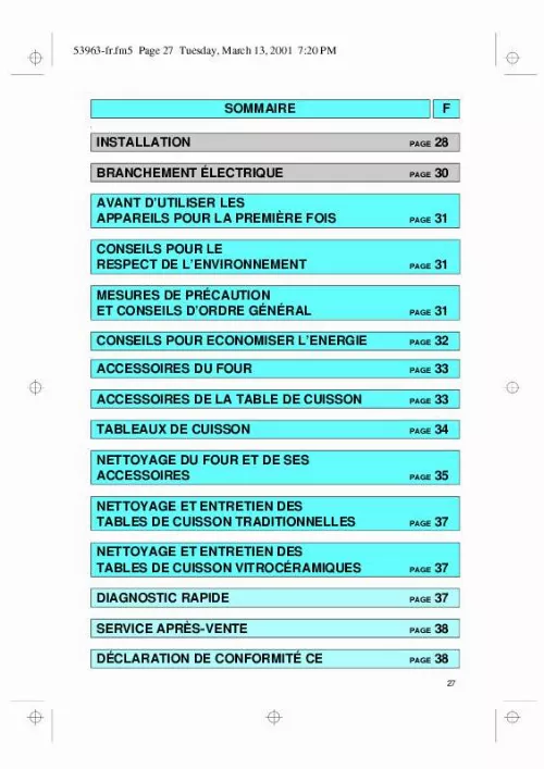 Mode d'emploi WHIRLPOOL AKZ 308 NB