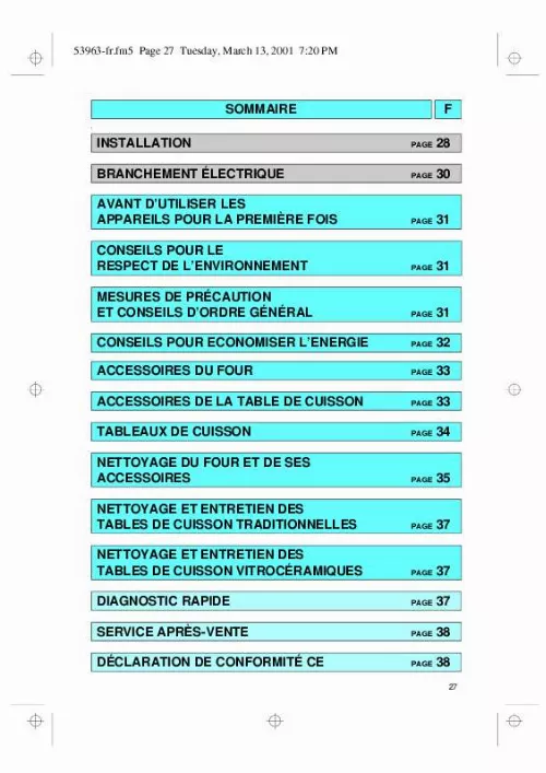 Mode d'emploi WHIRLPOOL AKZ 308 WH
