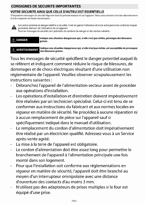 Mode d'emploi WHIRLPOOL AKZM781/S