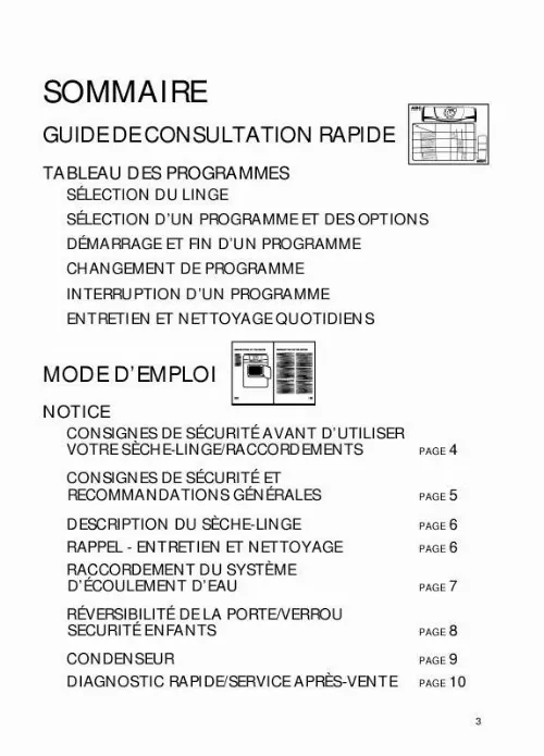 Mode d'emploi WHIRLPOOL AM 3698