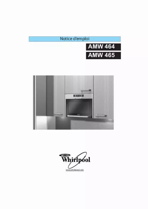 Mode d'emploi WHIRLPOOL AMW 464/1 IX