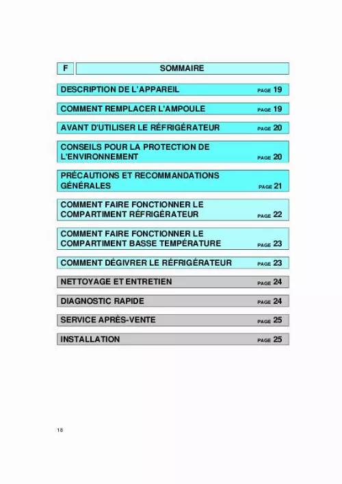 Mode d'emploi WHIRLPOOL ARC 0100/S