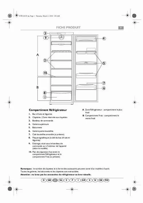 Mode d'emploi WHIRLPOOL ARC 1796/1